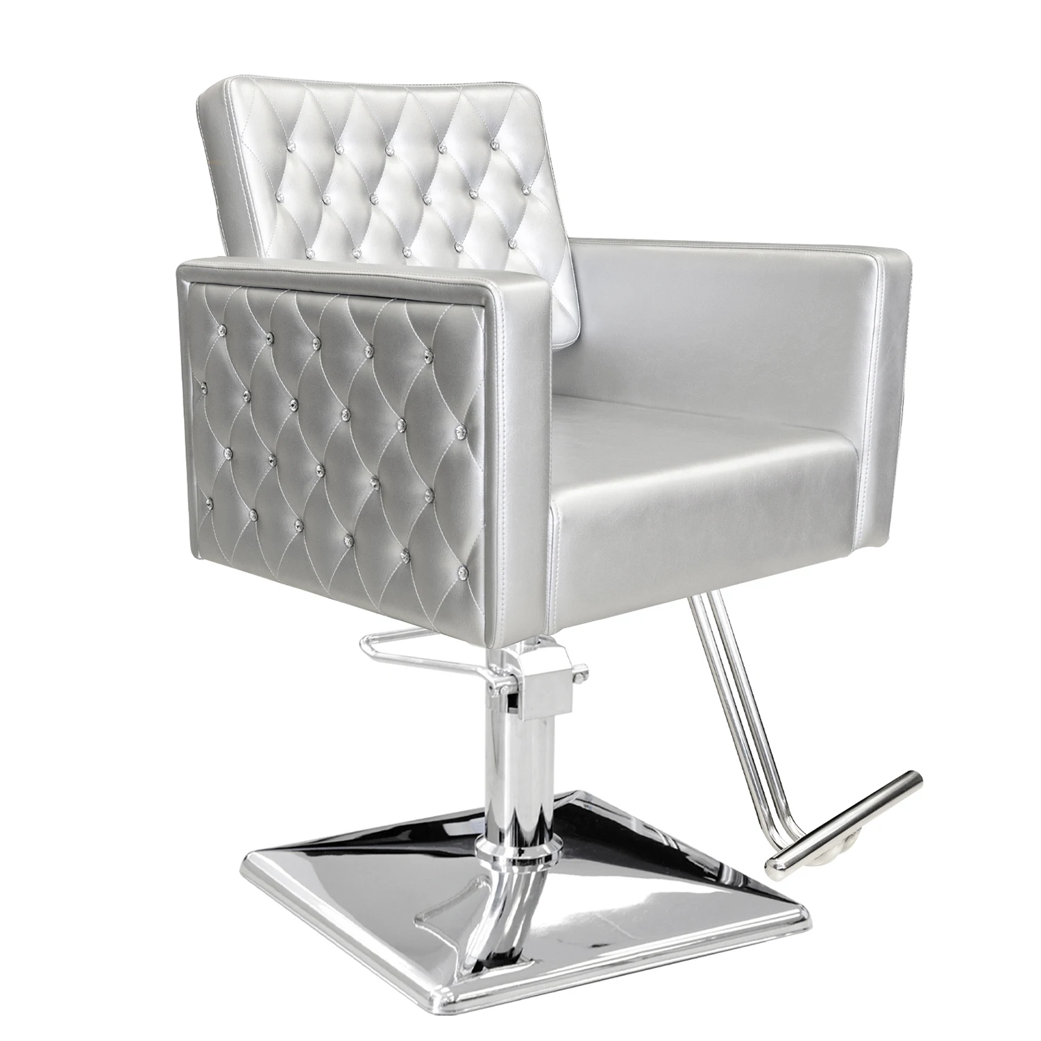 beauty barber shop furniture equipment modern hairdressing hydraulic lift silver hair dresser  salon styling chairs for sale