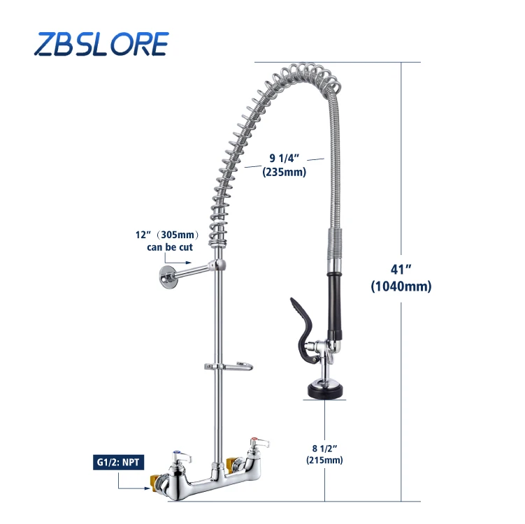 Pre Rinse Set Commercial Kitchen Pre Rinse Faucet Kitchen Watermark CE