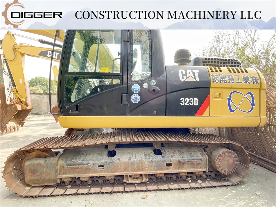 Экскаватор Cat 323D 2022 б/у хорошее состояние средний 23-тонный Гусеничный мини-модель высокое качество 90% новый двигатель низкая цена
