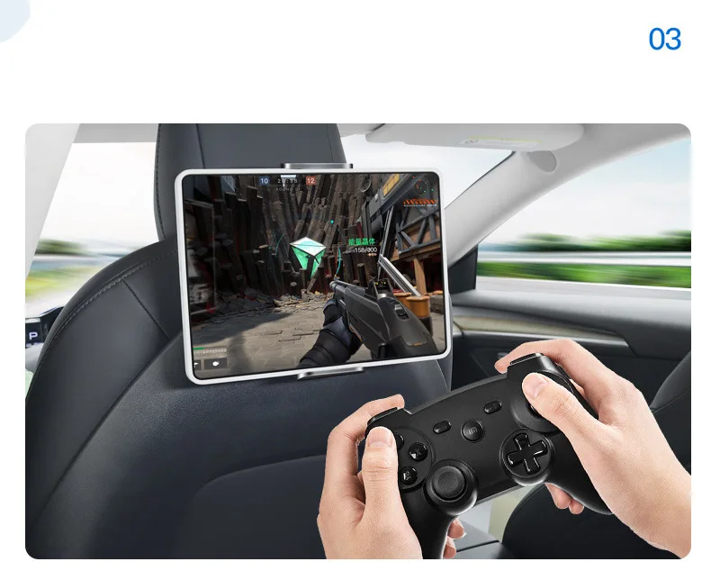 Car Seat Back Phone Holder Rear Seat Tablet PC Holder for iPad Tablet Mount 4-13 Inch Stand Mount Auto Backseat Headrest Bracket