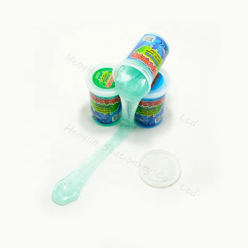 2021 New Arrival 4 Colors Jelly Play Dough Slime Kids Funny DIY Jelly Slime galaxy Charm Luminous Slime Toys Kit