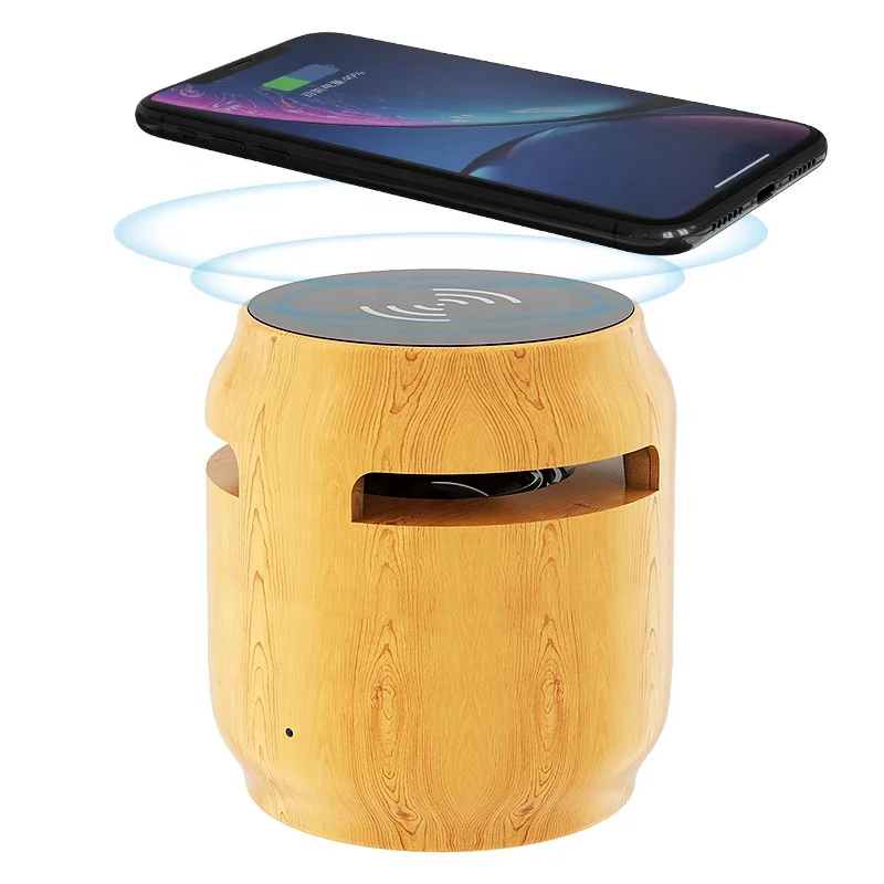 Переносные беспроводные колонки bluetooth enceinte деревянные и зарядное
