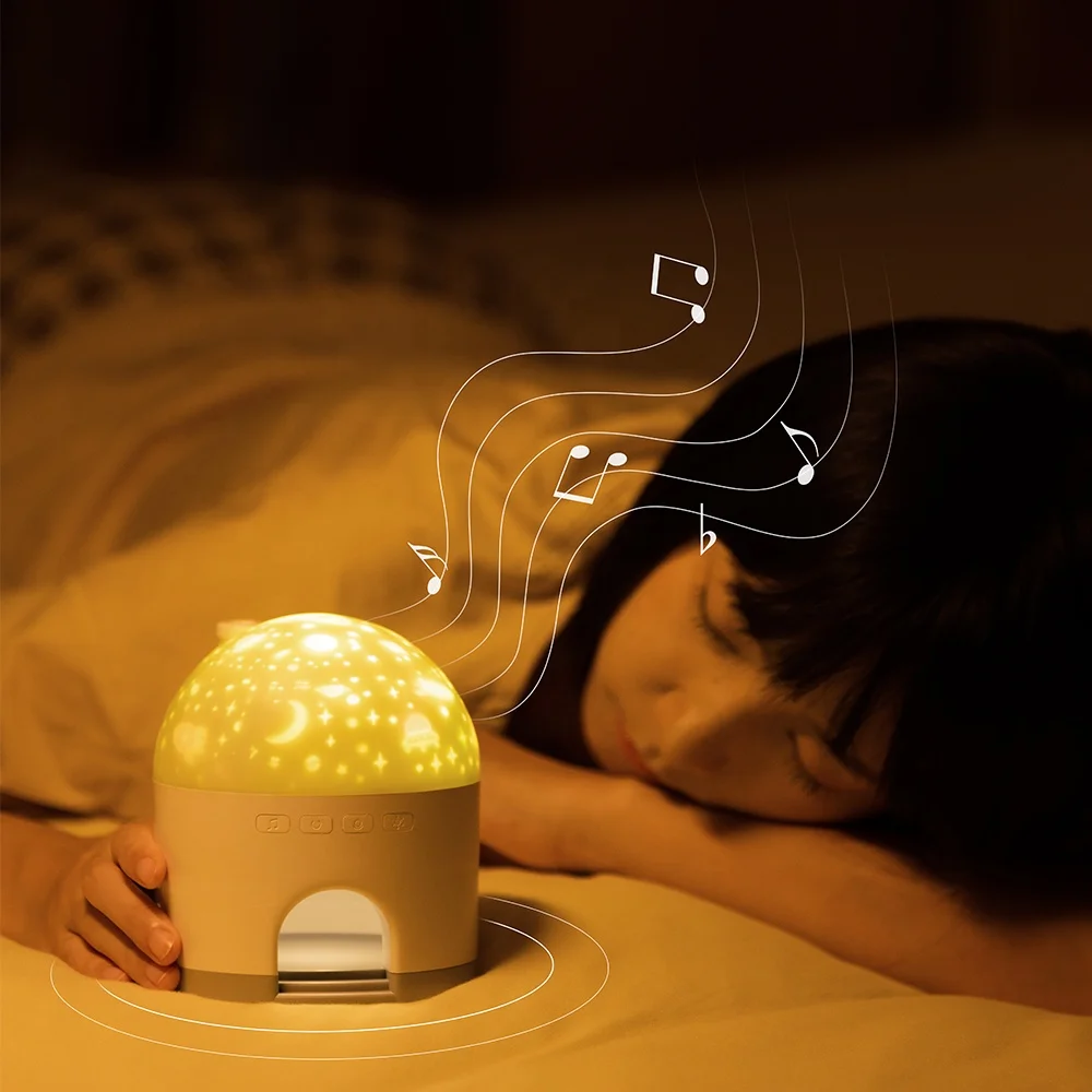 360 Degree Atmosphere Night Lamp Baby Girls Bedroom Decor Kids Night Light  Projector Star LED Nightlight