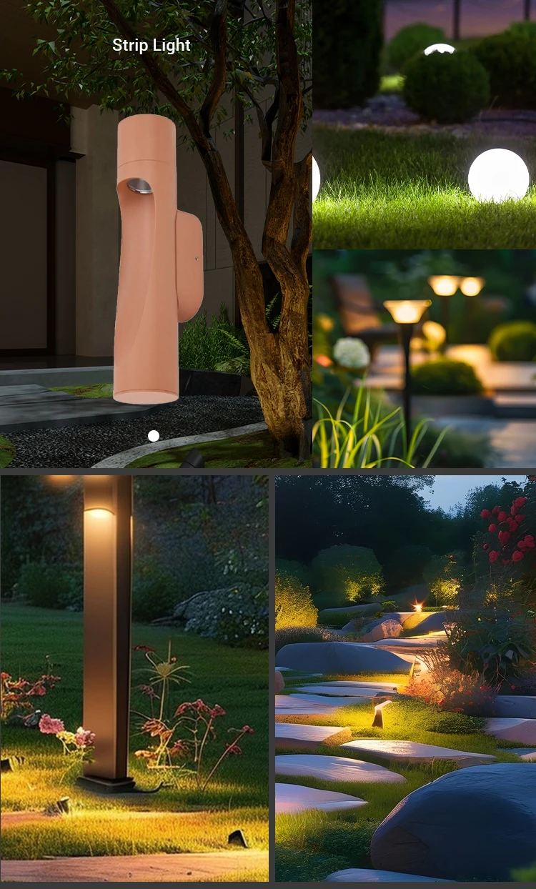 Modern Outdoor LED Wall Light Aluminum IP65 Waterproof Long Strip LED Garden Light For Wall Mounted Decoration Lighting
