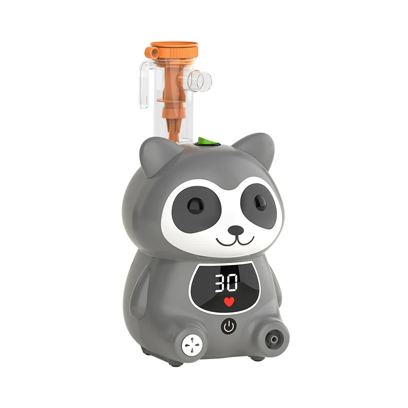 Fitconn Digital screen blue color Mask and mouth type Factory connector accessory nebulizer system With digital display