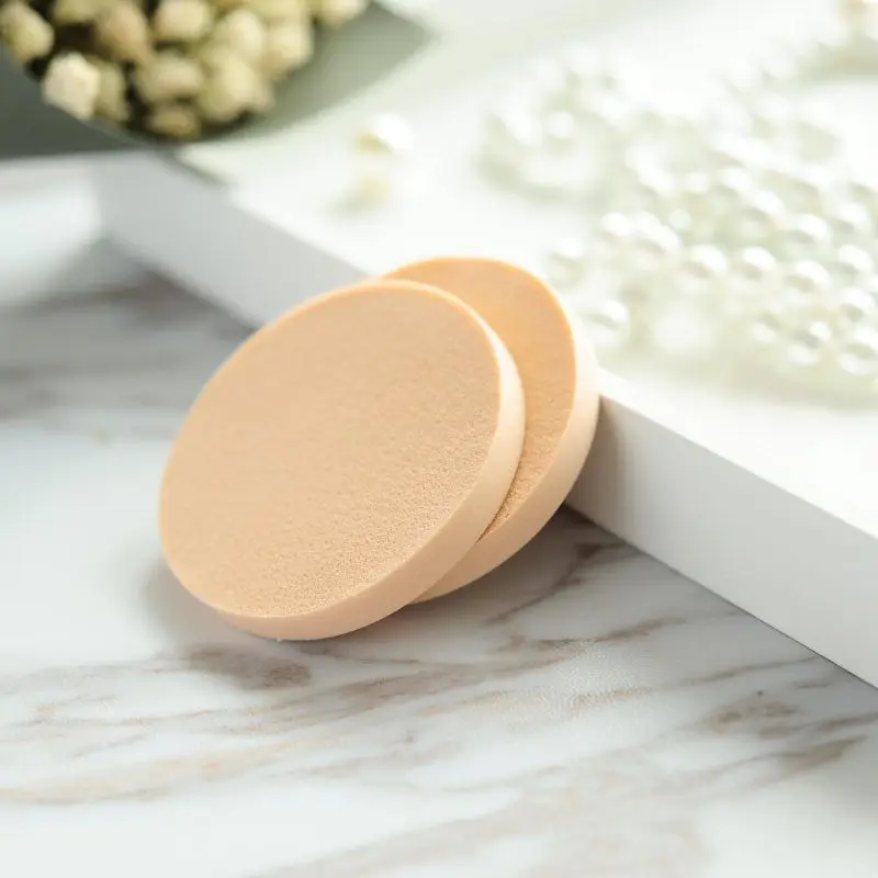 Cosmetic Facial Soft Latex Sponge Make Up Powder Puff Round Makeup Sponge Puff