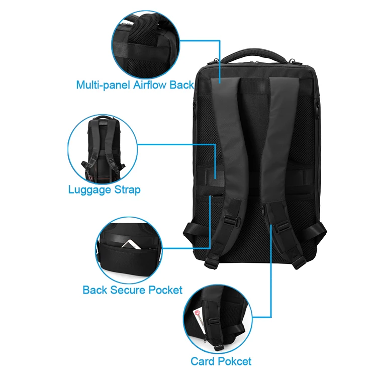Juni multifunctional waterproof men anti-theft bagpack business bag computer backpacks anti theft laptop back pack