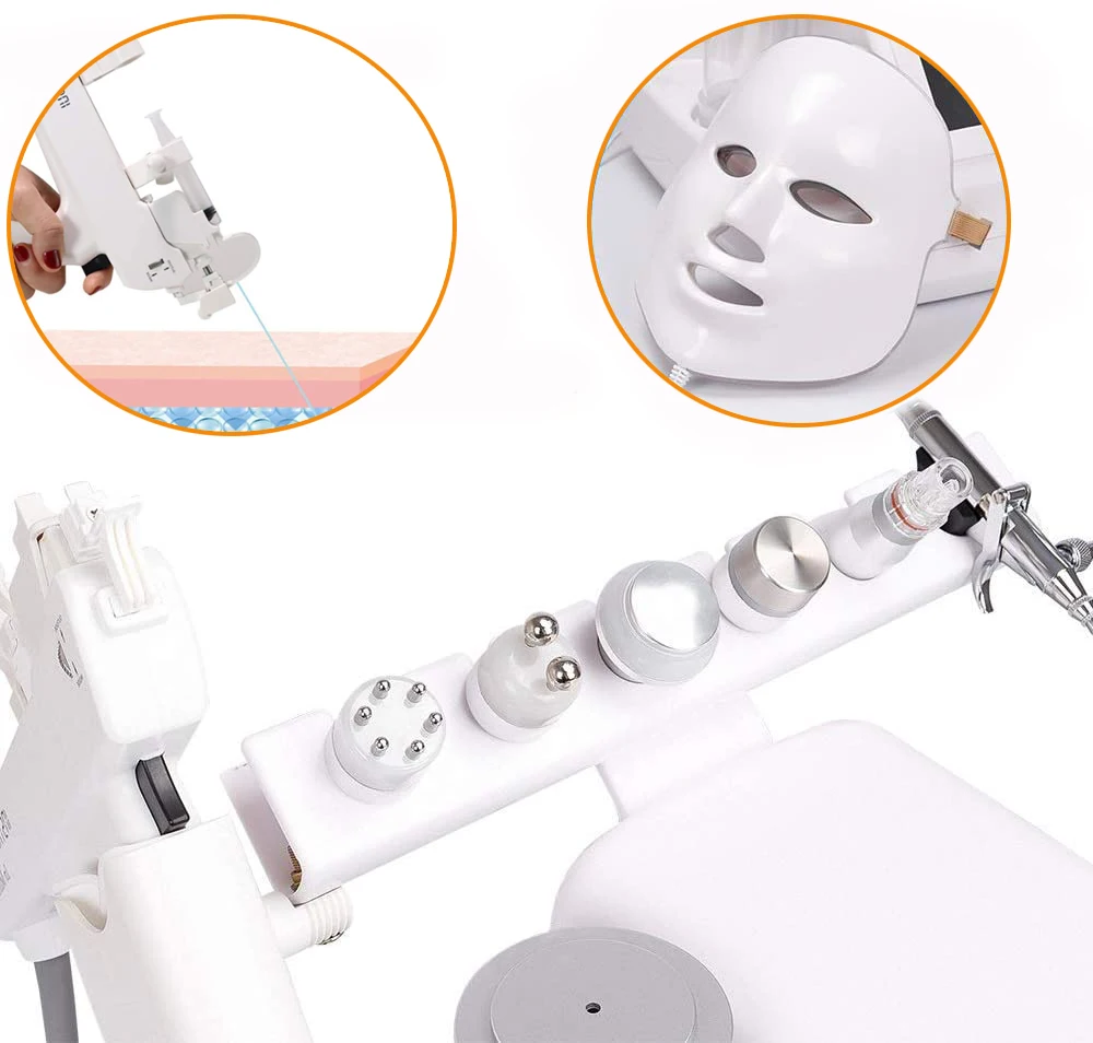 YanYi Multifunction 8 in 1 microdermabrasion oxygen facial PDT therapy machine