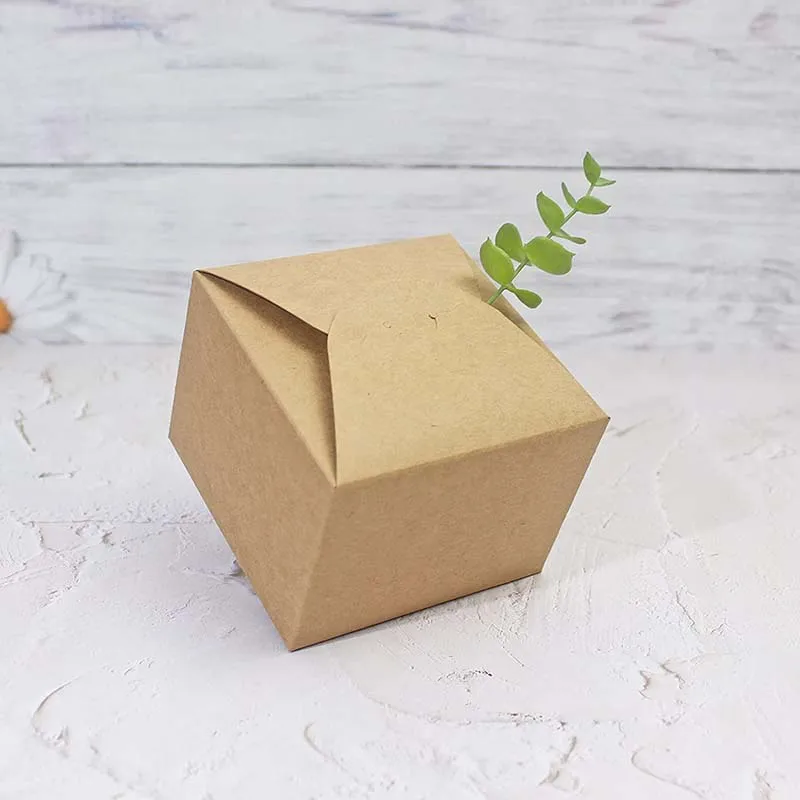 Small White Gift Box for Wedding,Christmas Presents, 4.75 x 4.75 x 3.53 Pretty Favor Boxes Bulk