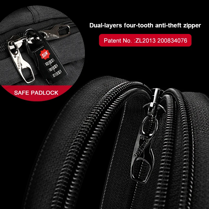 Tigernu T-B3259 manufacturer waterproof anti theft durable college school bag pack mochila men laptop backpack