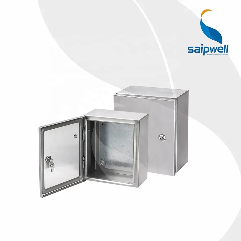 Metal electric distribution box SAIPWELL IP65 NEMA 4 waterproof stainless steel boxes enclosure
