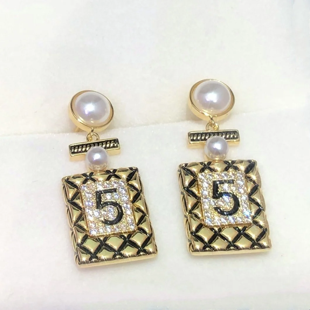 Оптовая продажа вдохновил бренд 925 Серебряные Роскошные серьги для женщин модные cc дизайнерские украшения своими