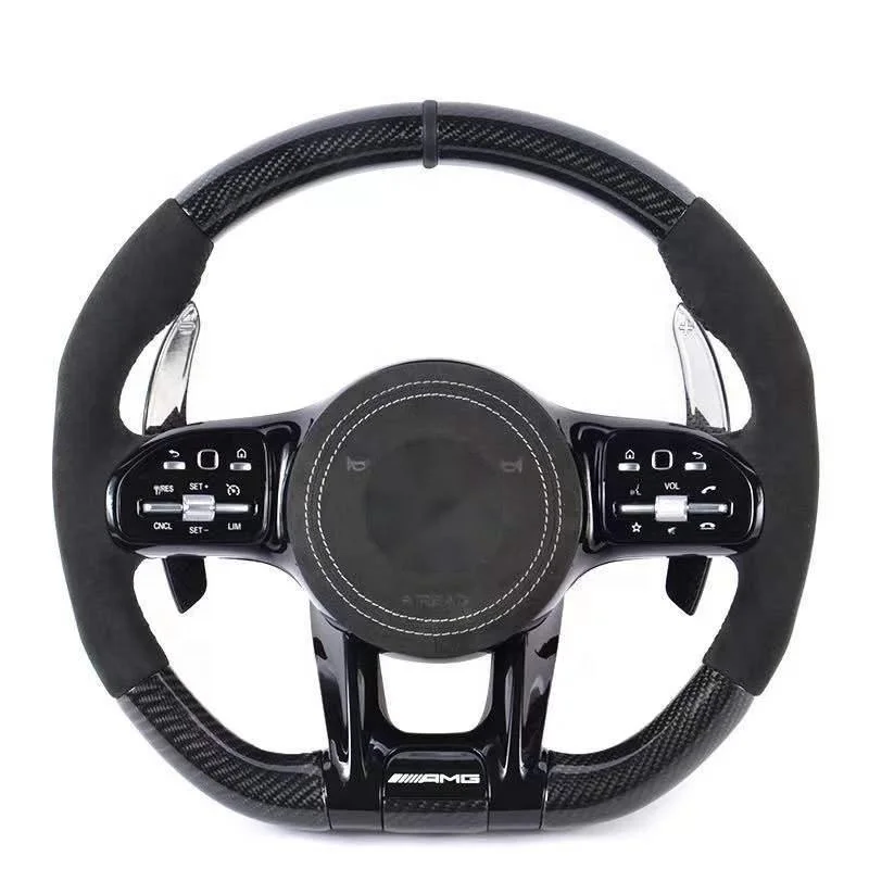Подходит для Mercedes-Benz 2019-2020 W205 W213 GLE GLS W219 модифицированный руль из углеродного волокна