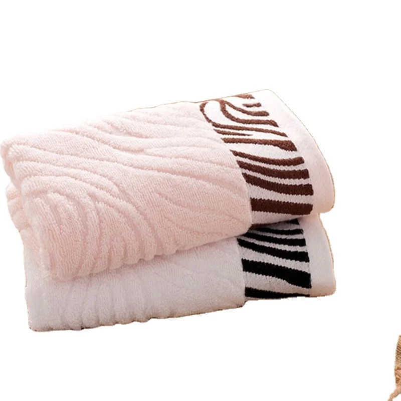 Ultra Absorbent Tiger Pattern Bamboo Fiber Bath Towel Home Washcloth Hand Towel