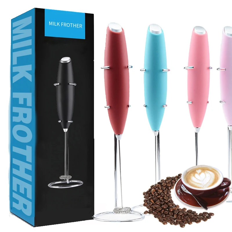 Electric Mini Drink Foam Maker Egg Beater Battery Coffee Mixer