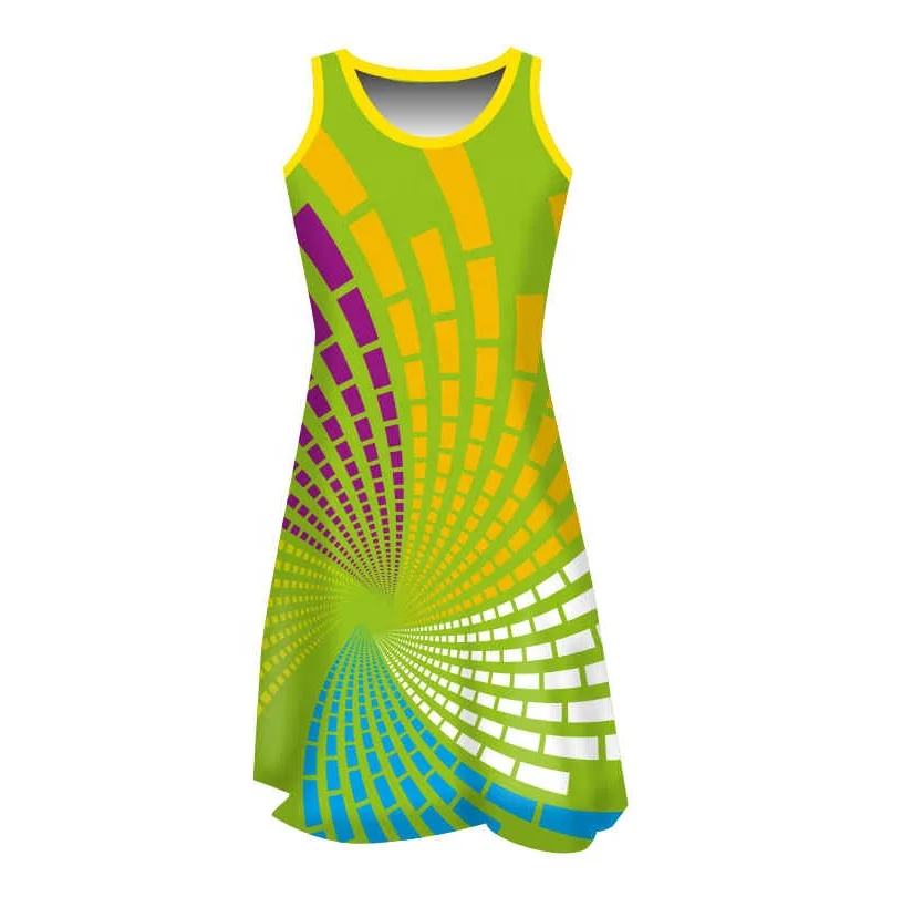 Сексуальное платье netball, майка netball, Униформа, Сублимационное платье netball