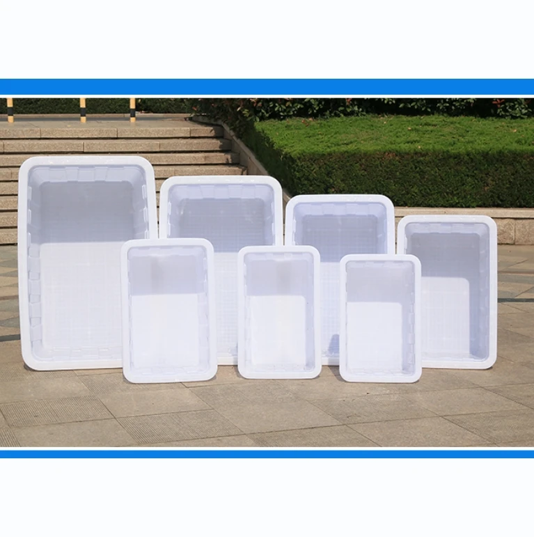 solid Extra large plastic storage basketretangle stackable for Factory floor Stash