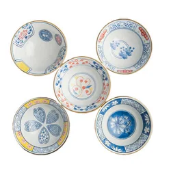 Japanese Round Ceramic Restaurant Soup Mixing Serving Bowl Travel Bowls Durable