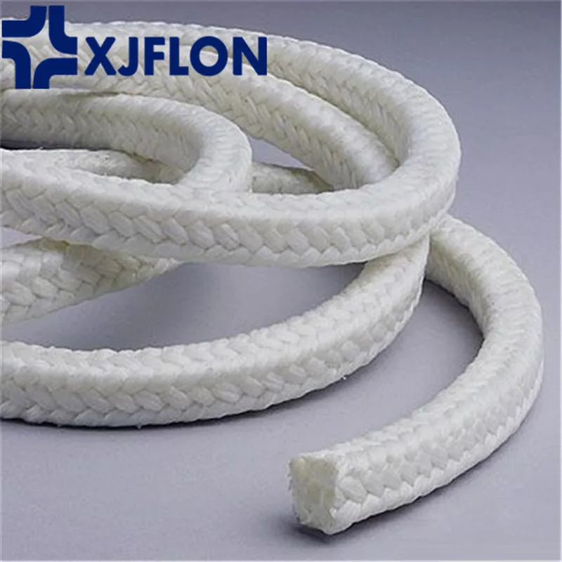 Factory custom colourful braided PTFE gland packing graphite carbon fiber filled material compression ptfe packing seal