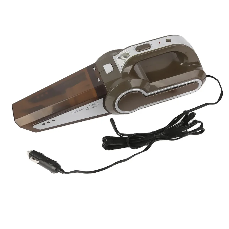 Multifunctional Car Vacuum Cleaner 12V 120W, Wet & Dry Vacuum Cleaner & Air CompressorTire Inflator LED Lights, Car Accessories