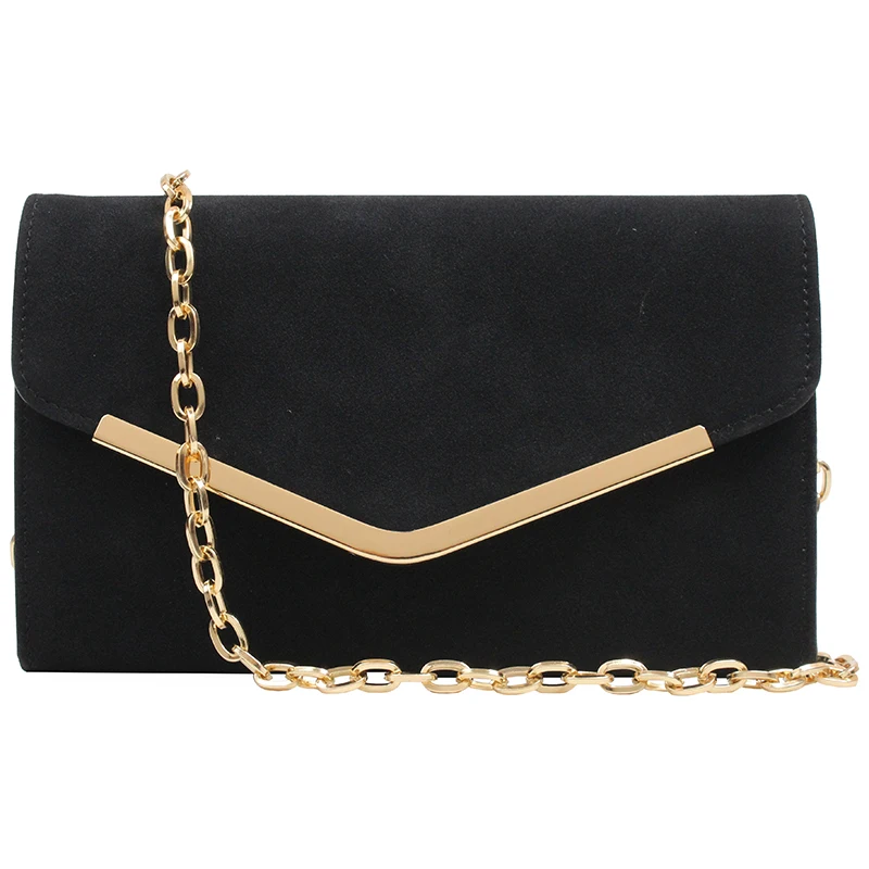 hot sale Winter Season Clutch Purse Evening Bag for Women Envelope Handbag With Detachable Chain for Wedding and Party