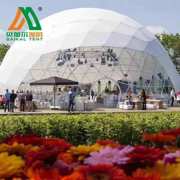 30 meters large outdoor dome greenhouse geodesic large Mongolian Baoge hotel tent