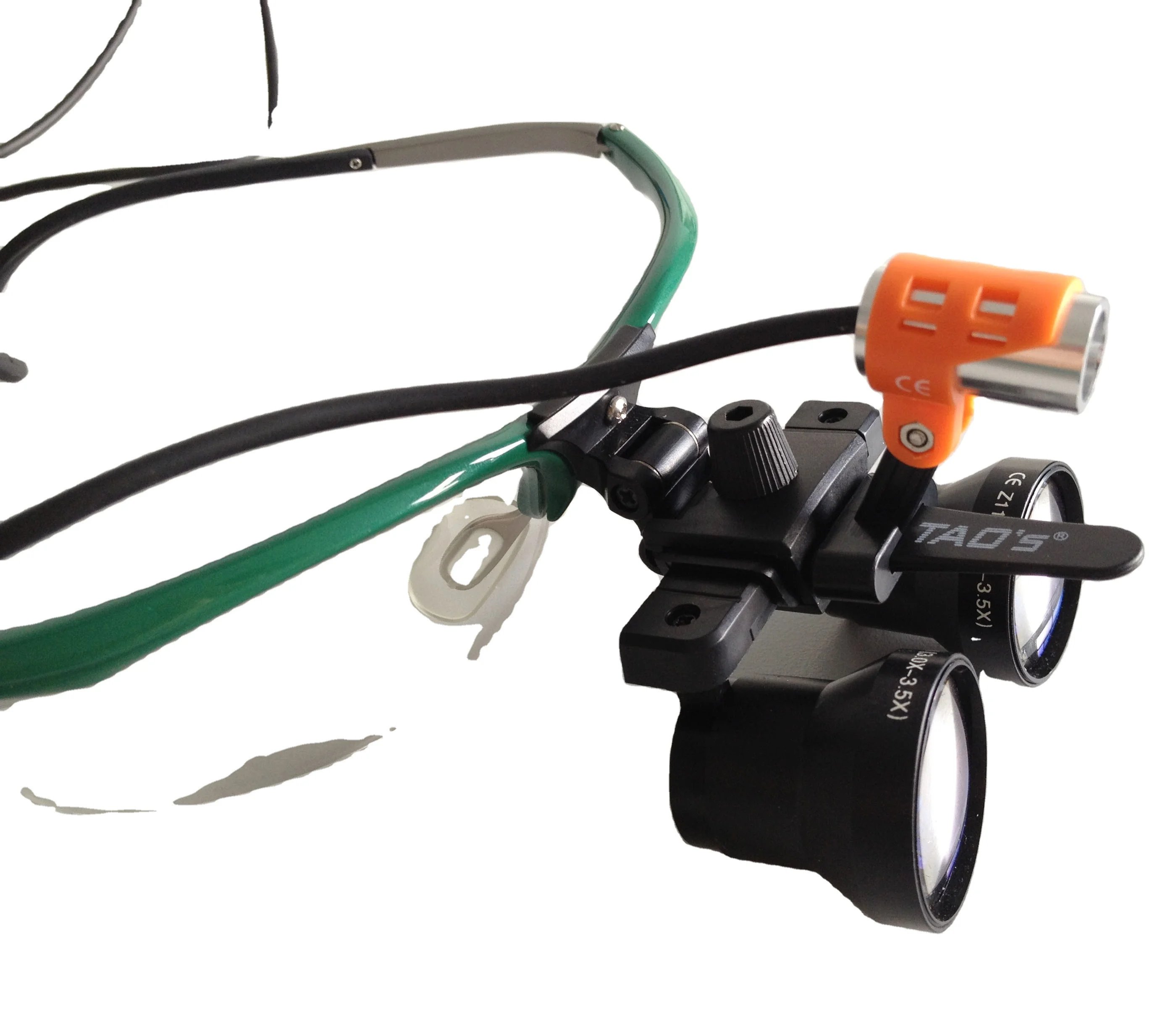 
Z11 Dental 3.0-3.5X Surgical Binocular Medical Loupe With LED Head Light Lamp Dental Loupes 