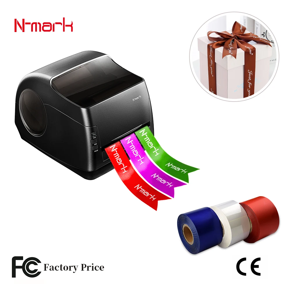 N-mark  Colorful ribbon printing equipment D-4022 Automatic Roll to Roll Digital Satin Printing Machine Ribbon Printer