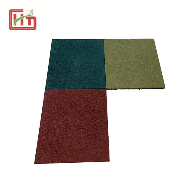50MM Non-Toxic Playground Rubber Flooring Recycled Rubber Floor Mat Playground Floor Epdm