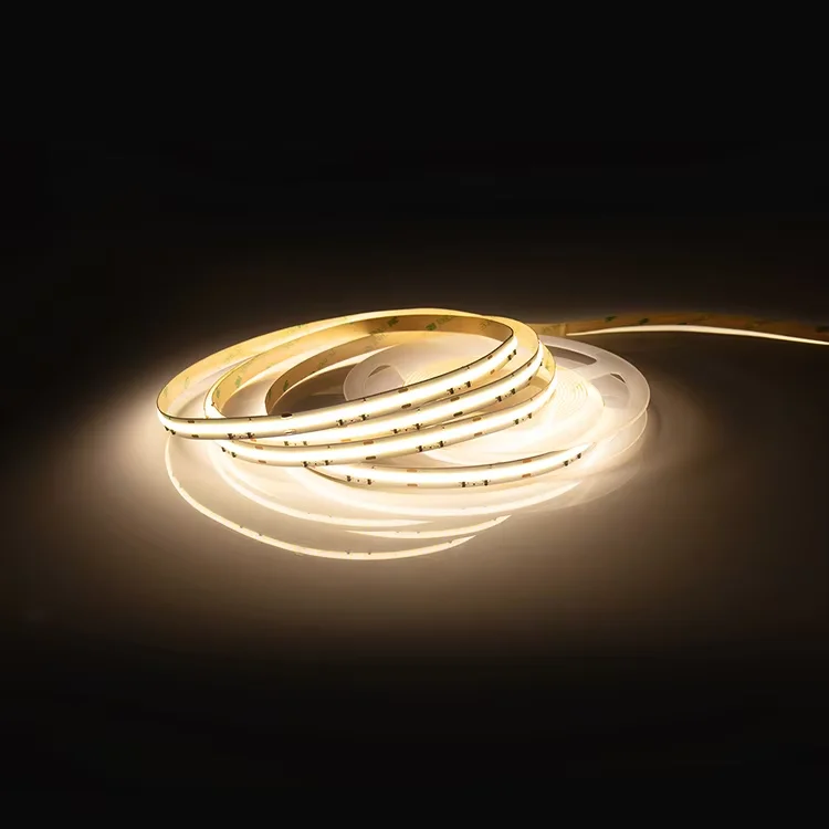 Hot sale IP20 DC 5V 12V 24V 320leds 4000K 1cm one cut IP65 Waterproof Electroplate flexible COB Led Strip Light