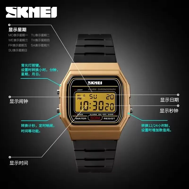 Новые оптовые продажи SKMEI 1412 наручные часы производитель Китай цифровые дешевые relojes hombre дизайнерские женские мужские