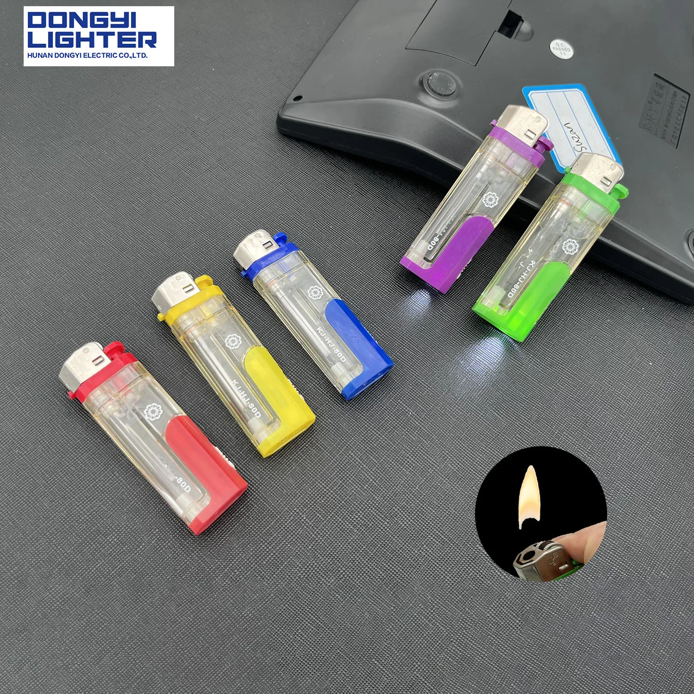 Wholesale Multifunction Multi-Color Customizable Designed Fancy Disposable Flint Plastic Lighters LED FLASH