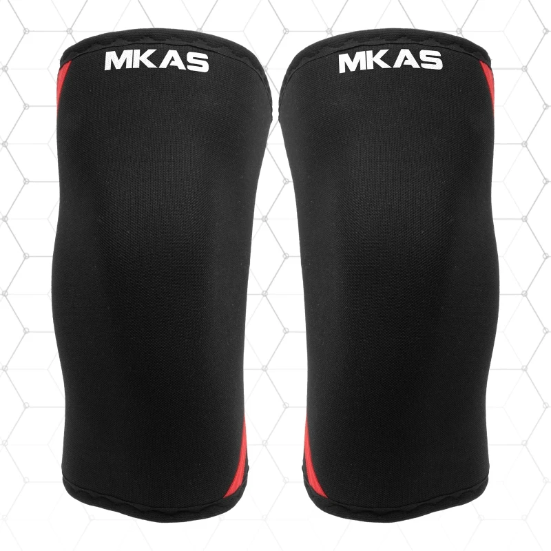 MKAS Deadlift Powerlifting Anti-Slip High Quality 7Mm 9Mm Compression Knee Support Sleeve Cr Neoprene Knee Brace