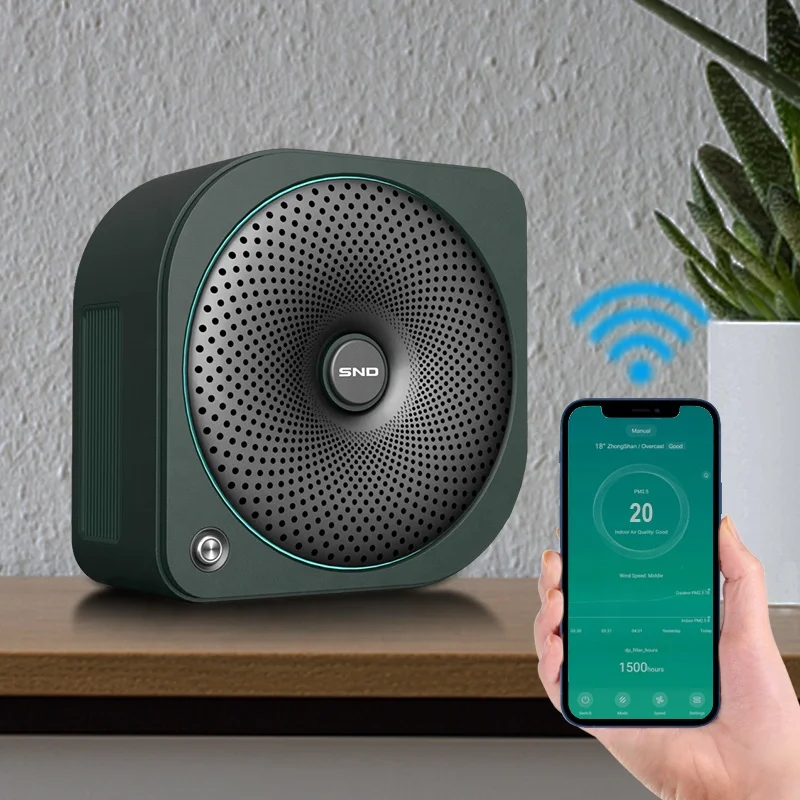 DIY series new design wifi air purifier hepa 13 filter with app home air purifier