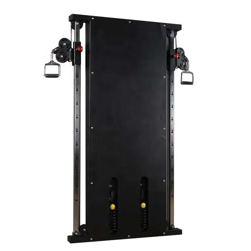 Dinuo Custom OEM/ODM Gym Equipment Double Wall Mounted Cable Crossover Trainer Machine with  Cast Iron Panel