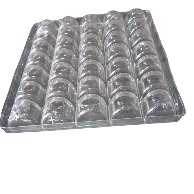 Custom 24 Macaron Clear Clamshell Boxes Macaron Blister Tray  Plastic  Insert Tray With Lid  food packaging