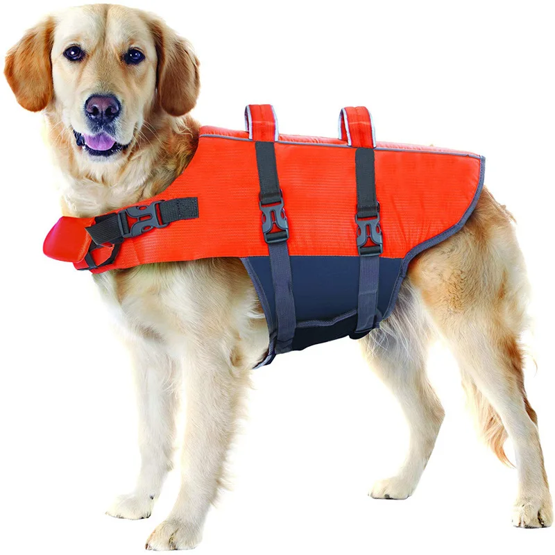 Juice Pet Life Jackets Adjustable Small/Medium/Large Dog Swim Vest for Water Safety Pet Life Vest with Rescue Handle Safety Vest