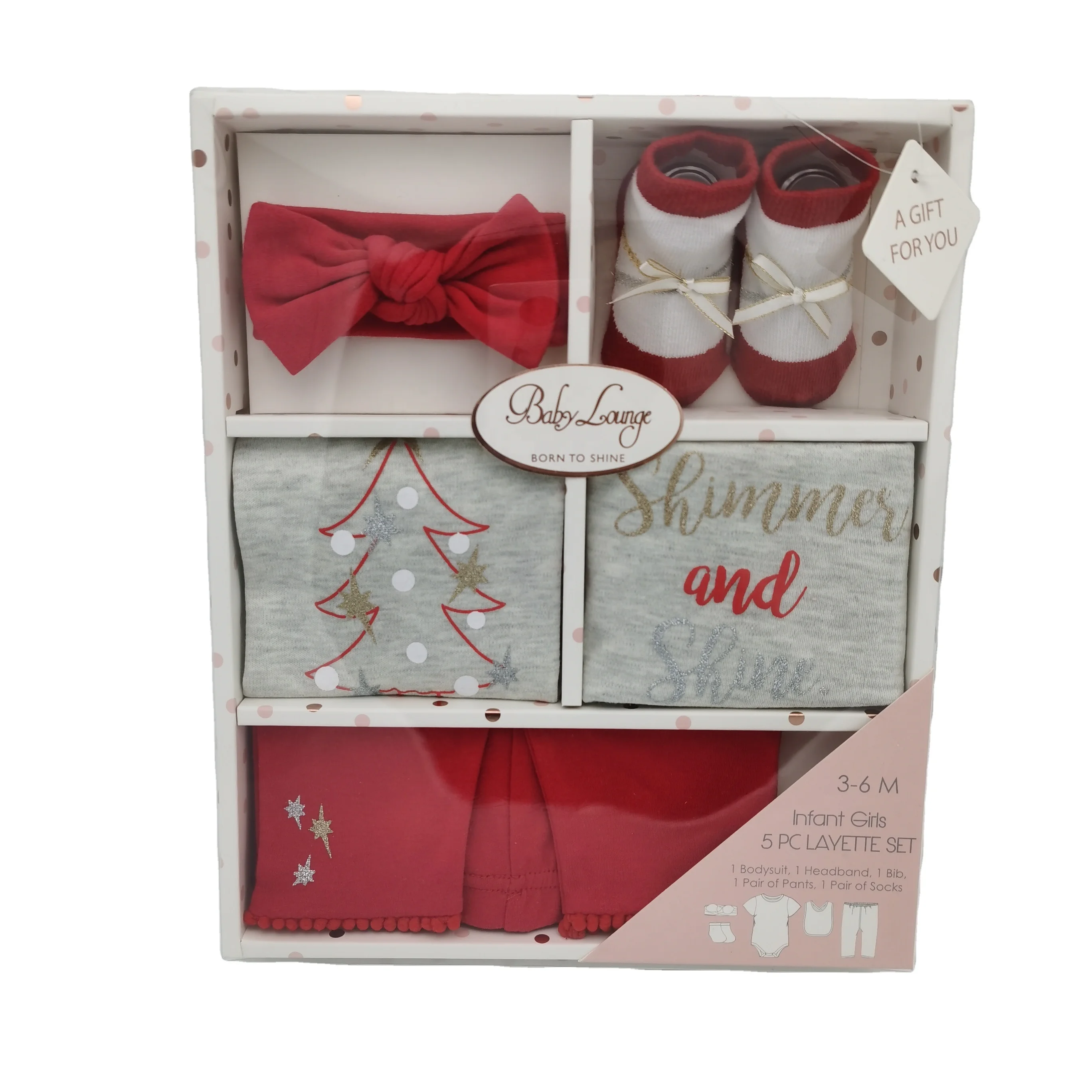 5pk Newborn Infants Clothes Baby Rommper Toddler Clothing Baby Gift Set