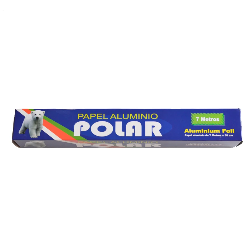 Изготовленный На Заказ papel aluminio алюминиевой фольги рулон бумаги машинной намотки для пищевых продуктов