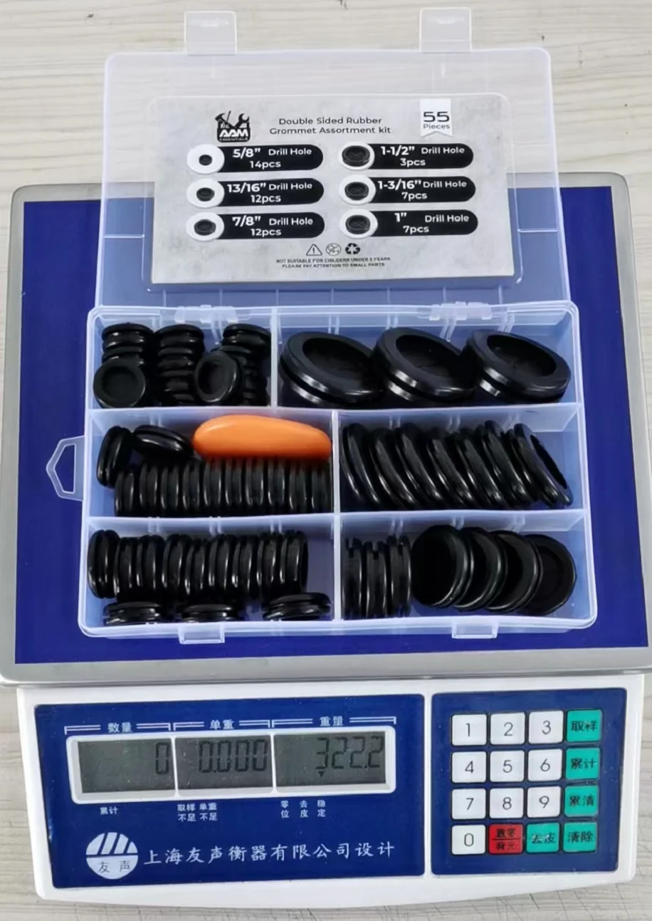 Factory Price rubber grommet double side synthetic rubber plug for amazon sale