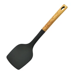 Amazon top seller 2022 Kitchen Tools 7 Pcs Nylon Cookware Sets with Wood Grain Handle