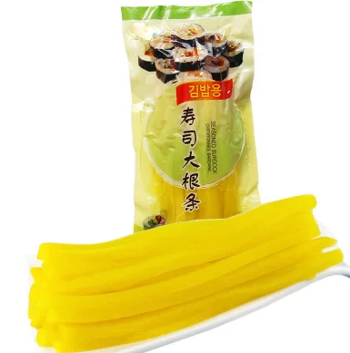 hot sale korean yellow pickled radish sushi takuan
