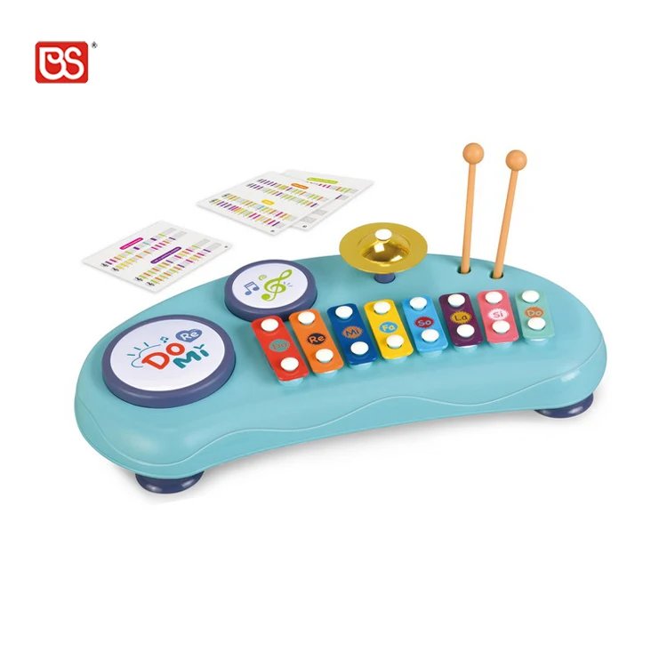 Factory Price Plastic Baby Colorful Music Toy Educational Piano Kids Xylophone Musical Instrument Toy with Sheet Music