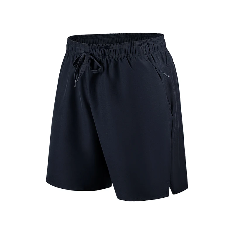 Sports Custom Logo Breathable Fitness Athletic Side Slit Quick Dry Shorts Gym Running Drawstring With Pockets Shorts For Men