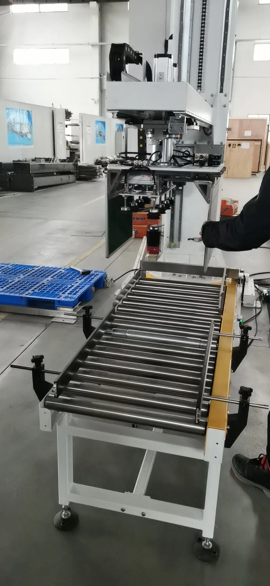 
rotate column carton case bag palletizer machine 