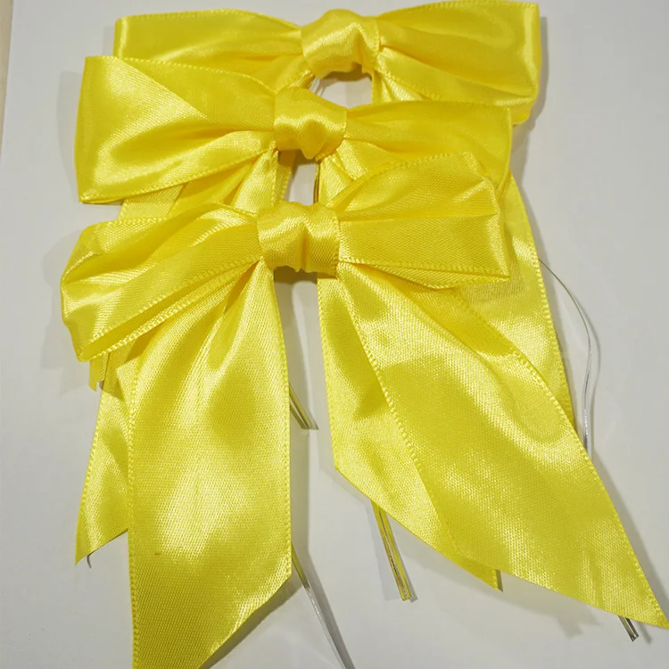 High Quality Custom Elastic Pre Made Ribbon Bows Gift Bows For Chocolate Box