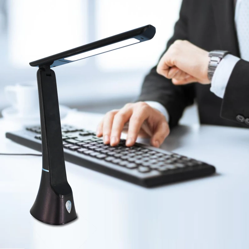 LED learning study lights eye protection cordless table lamp rechargeable portable foldable desk lamp 3 brightness dimmable