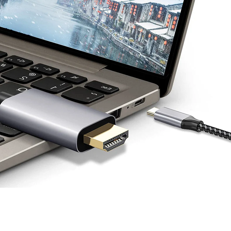 Custom 4K1.8m high quality suitable for laptop cute media Video conversion data cable