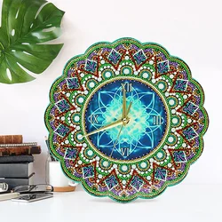 Креативные бесшумные 5D алмазные часы ручной работы