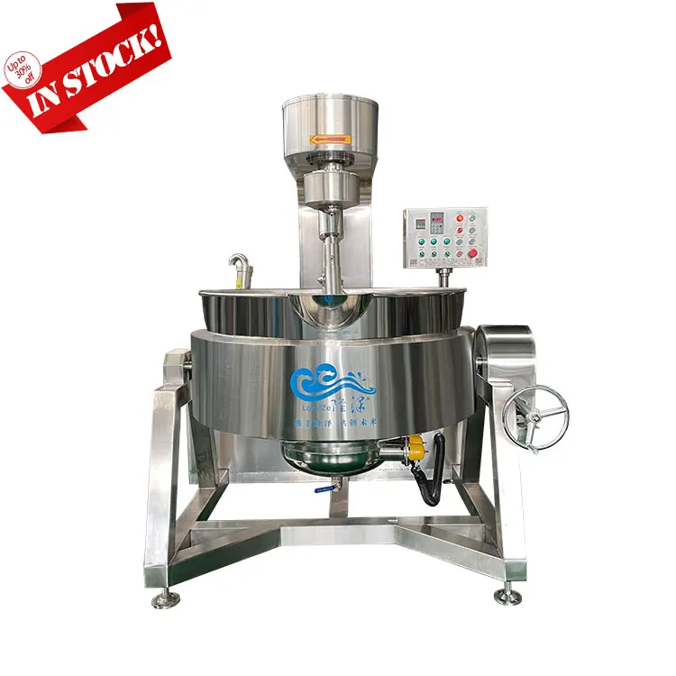 Factory Price Automatic Stirring Cooking Pot with Agitator Planetary Sauce Industrial Food Cooking Mixer Machine